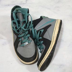 Vintage Nike Sneakers | Court Invader High Top Gray Blue Black | 677807-020